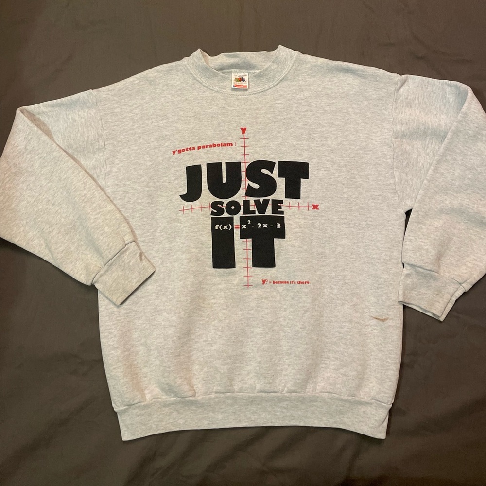 Just Solve It Nike Crewneck